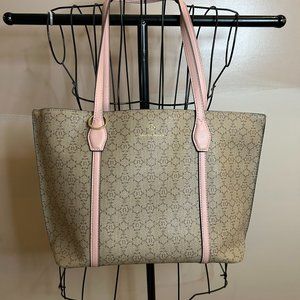 PINK/ TAN TOTE